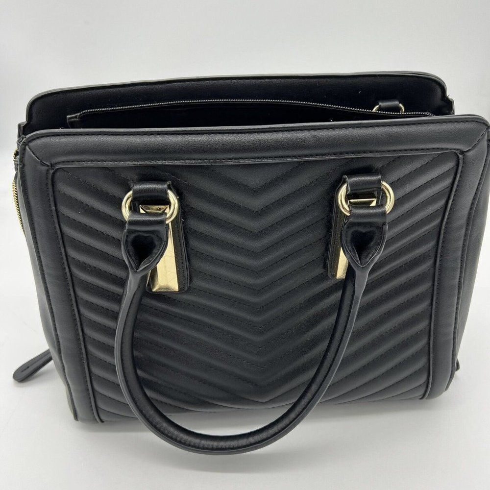 Aldo Black Top Handle Handbag Gold hardware No Cross Strap